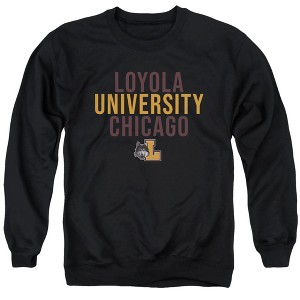 Loyola University Chicago Official Stacked Adult Crewneck Sweatshirt - 1 of 4