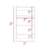 NicBex Modern Ladder Space Saving Bookcase 4 & 5 Tier Shelf Organizer for Small Spaces, Living Room & Home Office, Wood & Metal Options - 2 of 4