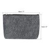 Unique Bargains Office Felt Stationery Storage Zipper Pen Pencil Bag - image 2 of 4