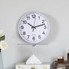 Clockswise Black Analog Clock – Silent, Non-Ticking for Wall, Office Desk, Table and Shelf, Battery-Operated Perfect for Home Office - 2 of 4
