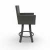 Covers&All Universal 25 in Counter Swivel Bar Stool, Premium Charcoal Wicker, 23 x 23 x 42 - 2 of 4