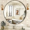Beautyolove Round Mirror 24 Black Wall Mounted Circle Mirrors Vanity Mirror with Brushed Aluminum Alloy Frame Modern Decoration - 2 of 4