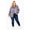 Avenue Women's Plus Size Kylee Plaid Shirt - 3 of 4