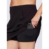 RBX Active Women's Longer Length Quick Drying Lightweight Travel Tennis Golf Skirt with Built-In Shorts and Pockets - 2 of 4