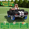 Joyracer Shelby 4WD 24 Volt Ride on Toys Cars for Kids, 2 Seats Electric Car with Remote Control, LED Lights, Music, Horn, Bluetooth, USB, Kids Gift - 4 of 4