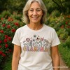 Retro Flowers Grandma T-Shirt, White Floral Tee Gift for Mothers Day| OrnamentallyYou - 4 of 4