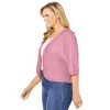 Woman Within Rib Trim Cardigan Shrug - 4 of 4