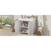 Okak 36" Retro Bathroom Vanity with Sink Solid Wood Frame, Freestanding Bathroom Painted Finish Storage Cabinet with Soft Closing Doors - 3 of 4