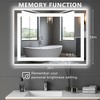 FONTOI Bathroom Mirror Vanity Mirror with Anti Fog Function Dual Source and Modern Design for Bathroom Vanity, White - 2 of 4