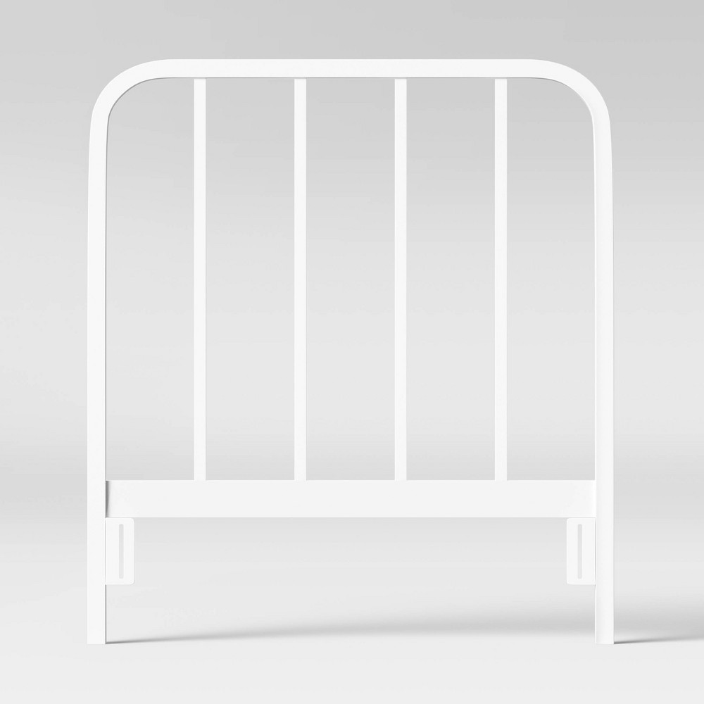 Twin Farmhouse Metal Kids Headboard White - Pillowfort was $89.99 now $44.99 (50.0% off)