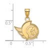 Black Bow Jewelry 10k Yellow Gold Ottawa Senators NHL Small Pendant - 2 of 3
