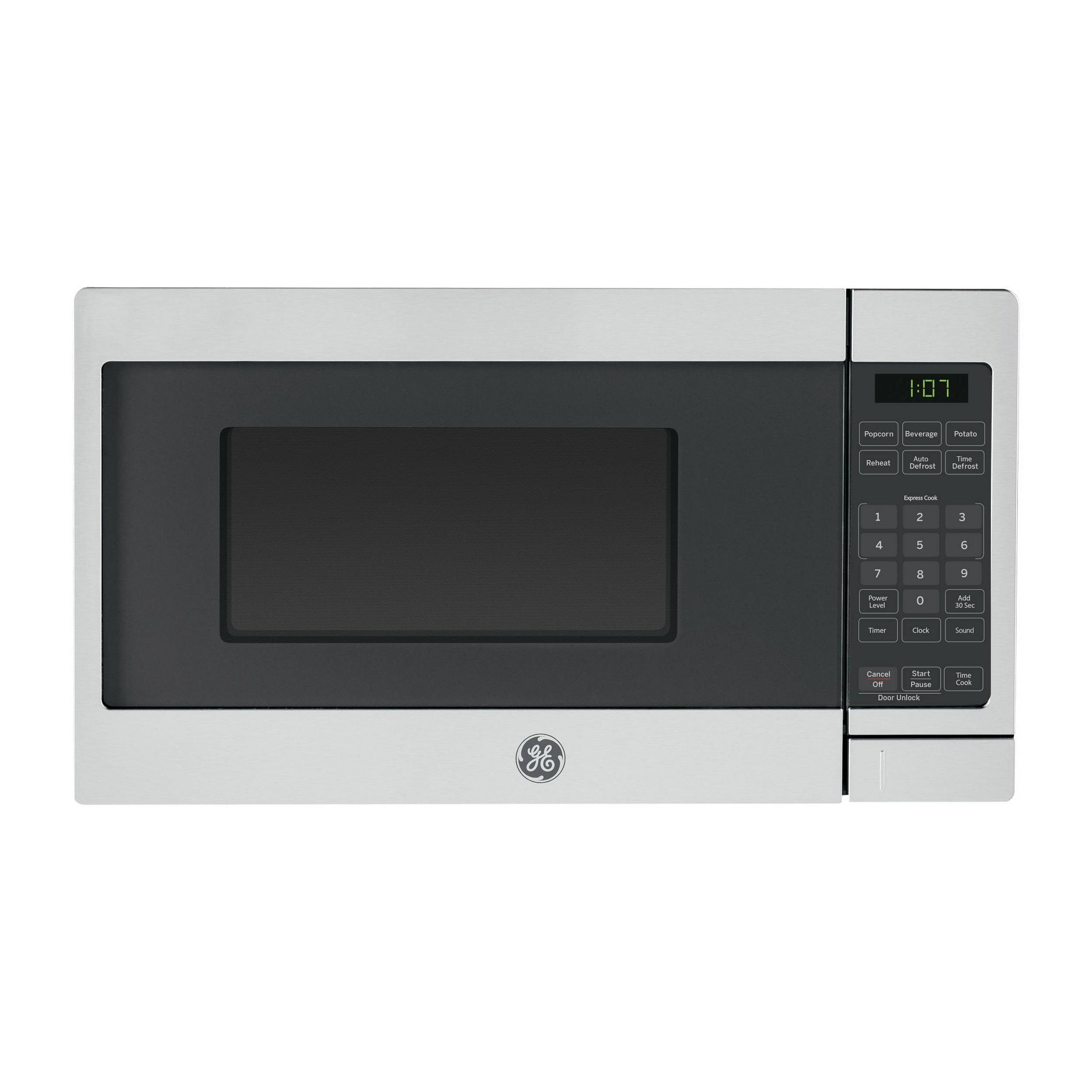 GE Appliances 0.7 cu ft Countertop Microwave Oven Stainless Steel
