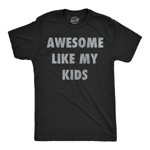 Mens Funny T Shirts Awesome Like My Kids Sarcastic Parent Graphic Tee For Men - Crazy Dog Men's T Shirt - 1 of 4