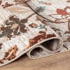 World Rug Gallery Beige Multi Vine Floral Indoor Area Rug - 4 of 4
