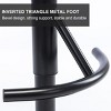 NicBex Set of 2 Swivel Adjustable Height Bar Stools,Modern Bar Chair with Solid Wood Backrest for Dining Room,Kitchen,Counter,Black - 4 of 4