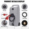 14 Gallon Portable Fuel Tank with Wheels,Gas Caddy with Manual Siphon Pump & 10FT Hose, T-Handle for Easy Carry, Included for Cars, ATVs, Boats - 4 of 4