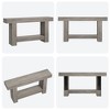 Console Table for Entryway, Entry Accent Table for Living Room, Long Console Table with Storage, 2-Tier Farmhouse Hallway Table - 4 of 4