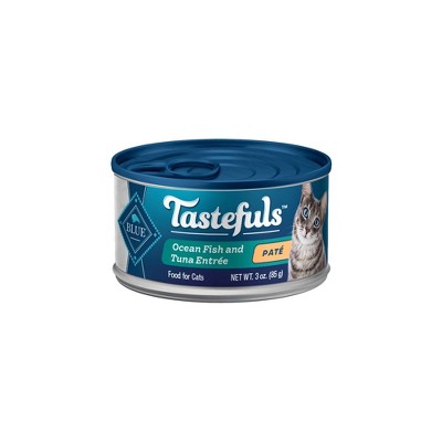 Blue Buffalo Tastefuls Adult Cat Ocean Fish and Tuna Entree Pate Wet Cat Food - 3oz