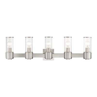 Livex Lighting Quincy 5 - Light Vanity in  Brushed Nickel