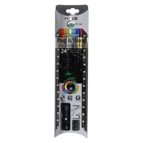 Monster 4pk Bluetooth Led Light Strips For Car : Target