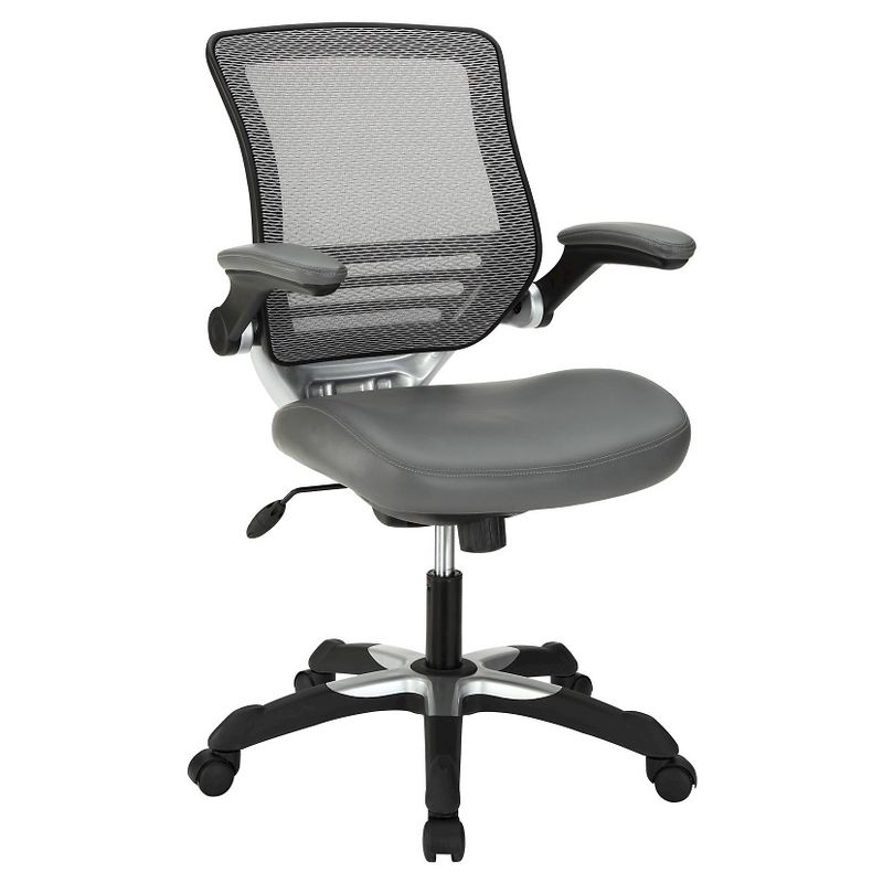 Edge Mesh Back with Leatherette Seat Office Chair - Modway, 1 of 6