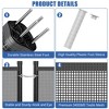 GustoWave 4Ft x 12Ft Black Outdoor Garden Fencing, Pool Safety Fence, Removable Mesh Pool Fence, Heavy-Duty Aluminum with Steel Feet - 3 of 4