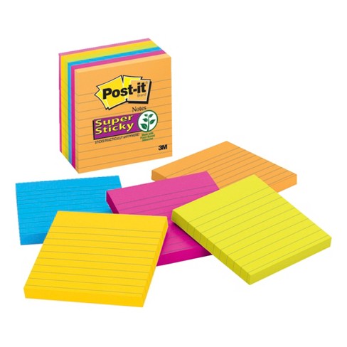 Post-it Heart Shaped Super Sticky Notes, 3 X 3 Inches, Assorted Colors, Pad  Of 75 Sheets, Pack Of 2 : Target