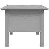 vidaXL Coffee Table Grey Solid pine wood, engineered wood, metal 39.4 in - 4 of 4