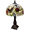 Amora Lighting Tiffany Style Butterflies Table Lamp With Handcrafted Glass 19 Inch High - 3 of 4