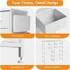 10 Fabric  Chest of Drawers Dresser for Bedroom with Side Pockets and Hooks, Sturdy Metal Frame, Storage Tower Drawers Organizer Unit - 2 of 2