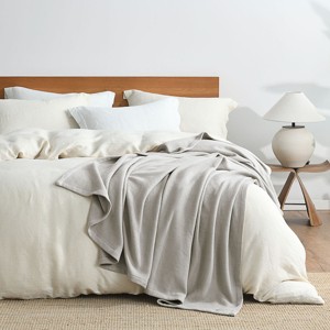 Egyptian Linens 100% Cotton Blanket/Throw Jacquard - 1 of 4