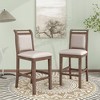 3-Piece Dining Set with Drop Leaf Table and 2 Upholstered Chairs - 3 of 4