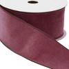Mauve Red Wired Ribbon 2.5" x 10 Yds. - 3 of 3