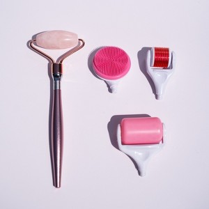 Beautimate 4-in-1 Facial Roller Set – Microneedle, Jade, Ice Roller, and Silicone Brush for Skincare, Toning, and Rejuvenation - 1 of 4