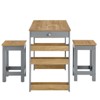 Modway Galley 3-Piece Kitchen Island and Stool Set - 2 of 4