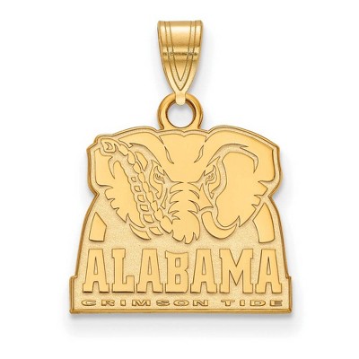 Black Bow Jewelry 14k Yellow Gold Alabama Crimson Tide NCAA Small Pendant