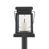 Set of 6 Outdoor Solar Powered Hanging/Stake Lanterns Black - Alpine Corporation: Weather-Resistant, LED, Garden Decor - 3 of 4