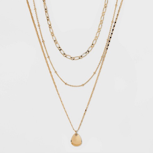 Gold : Necklaces & Pendants for Women : Target