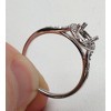 Pompeii3 1/8ct Diamond Vintage Engagement Ring Semi Mount 14K White Gold - 3 of 4