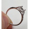 Pompeii3 1/8ct Diamond Vintage Engagement Ring Semi Mount 14K White Gold - image 3 of 4