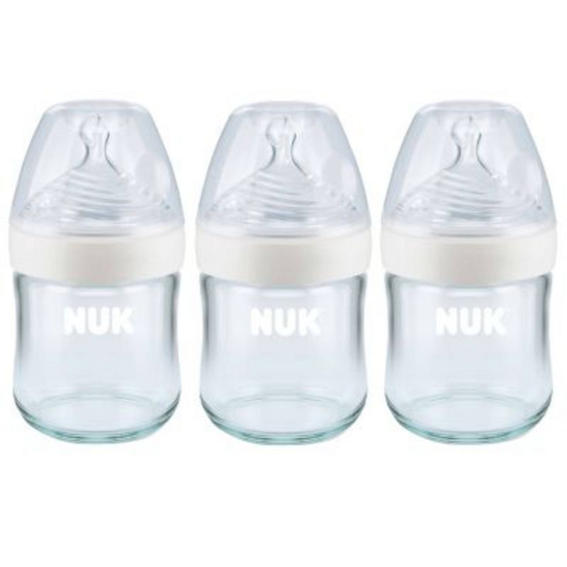 NUK Glass Baby Bottles - 4 fl oz/3pk, 1 of 7