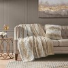 Gracie Mills Shawn Faux Brushed long Fur Square Pillow - 2 of 4