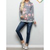 Women's Floral hoodie with Kangaroo Pocket - HEIMISH USA - 4 of 4