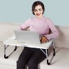 SEVOBAL Portable Folding Table Small Outdoor Folding Table Suitable for Travel Camping Beach Barbecue Picnic Party Patio, White, 43"*34"*5" - 2 of 4