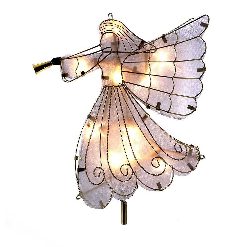 UPC 086131172410 product image for Kurt Adler 10 Light Capiz Angel Tree Topper | upcitemdb.com