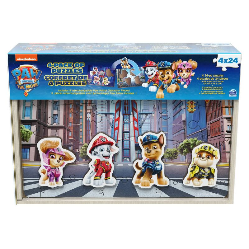 Spin Master PAW Patrol: The Movie Kids&#39; Wooden Puzzle Set - 4pk, 1 of 8