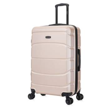 DUKAP Sense Lightweight Hardside Large Checked Spinner Suitcase - Champagne
