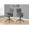 NicBex Mesh Adjustable Height Ergonomic Home Office Chair with Metal Base and Wheels for Work Study - 2 of 4