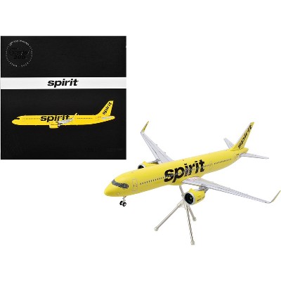 Airbus A321neo Commercial Aircraft "Spirit Airlines" Yellow "Gemini 200" Series 1/200 Diecast Model Airplane by GeminiJets