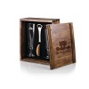 Picnic Time Mickey and Minnie Mouse 7pc Glass Beverage Gift Set: Disney Pilsner Glassware, Coasters, Bottle Opener, Storage Box - 2 of 4